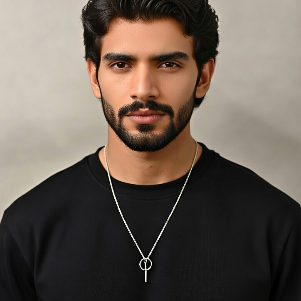 Hexa Link Bar Necklace