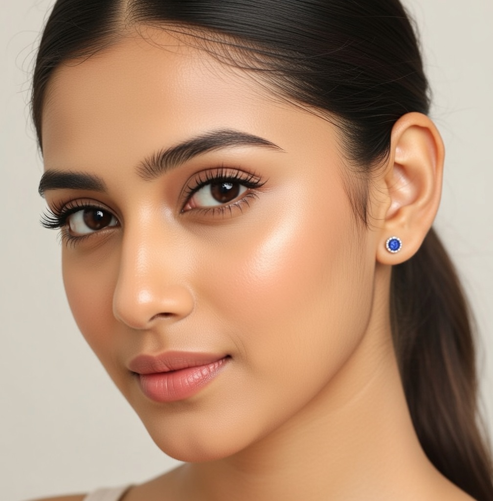 Bluebell Halo Stud Earrings