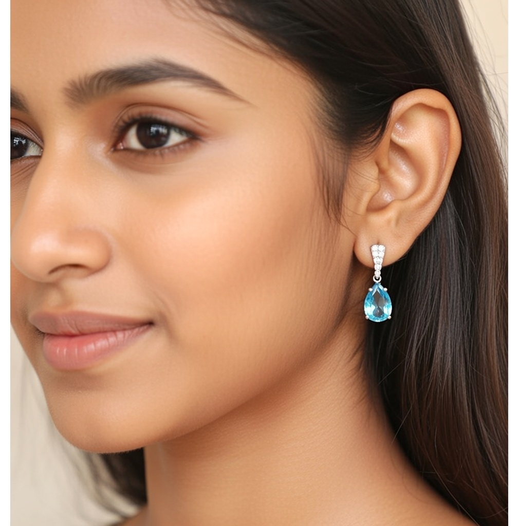 Royal Azure Spark Earrings