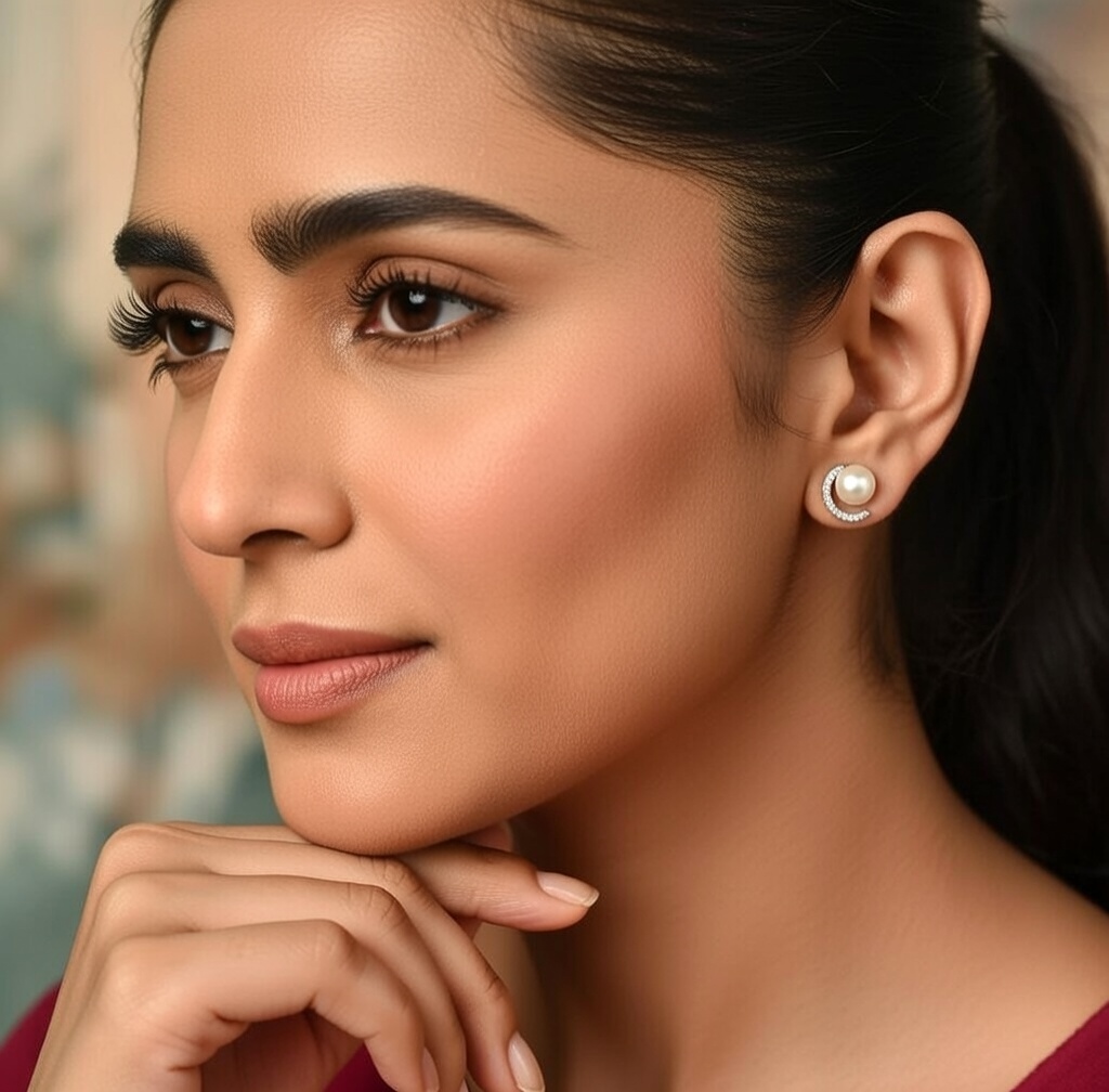 Aurelia Pearl Orbit Earrings