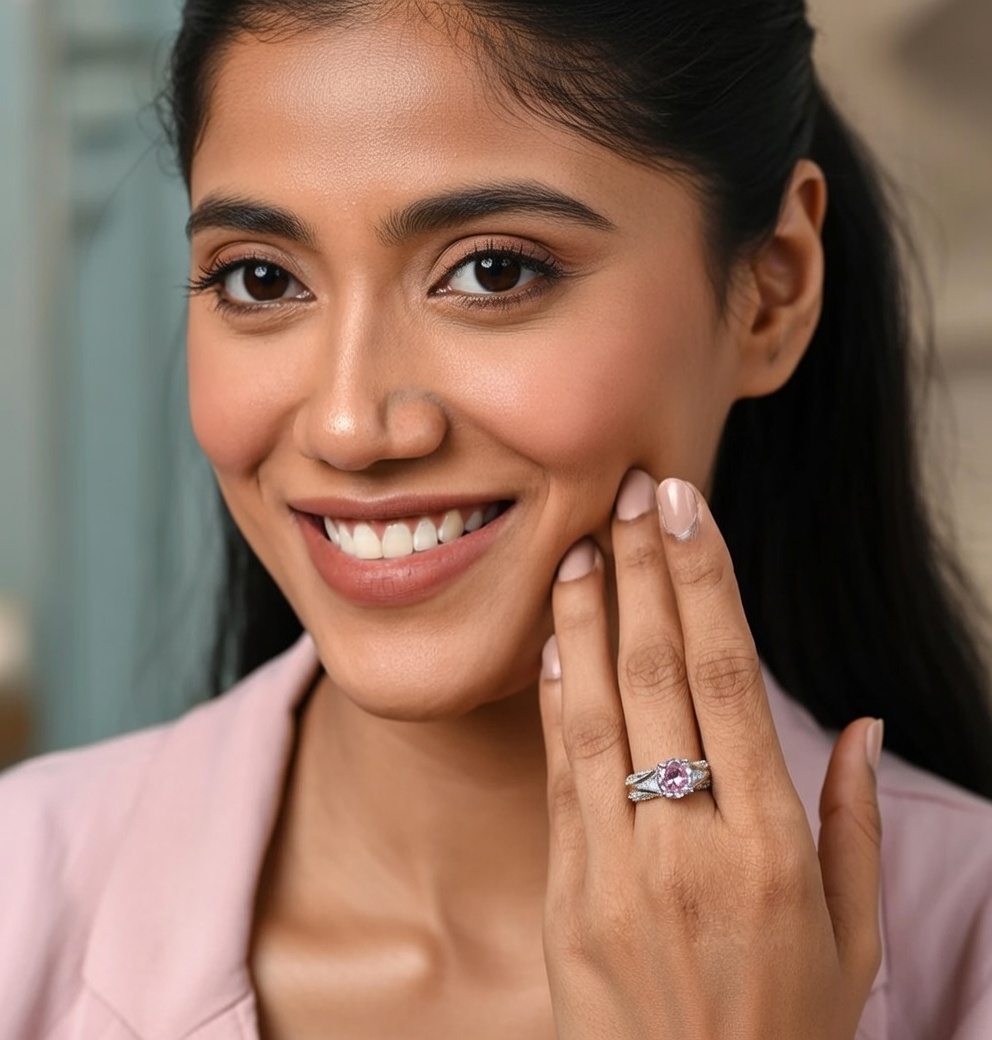 Rose Crown Silver Ring