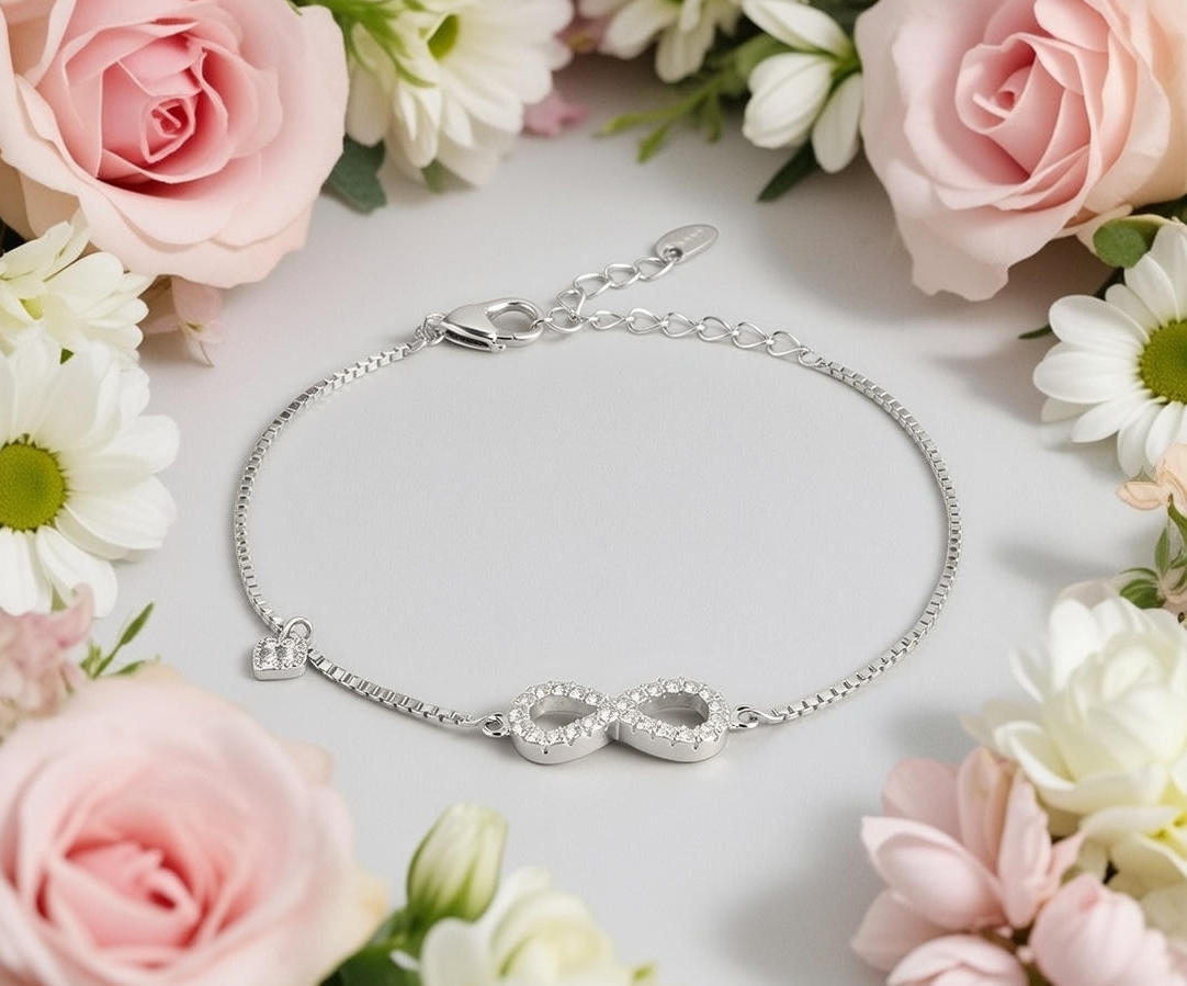 Forever Bond CZ Infinity Bracelet