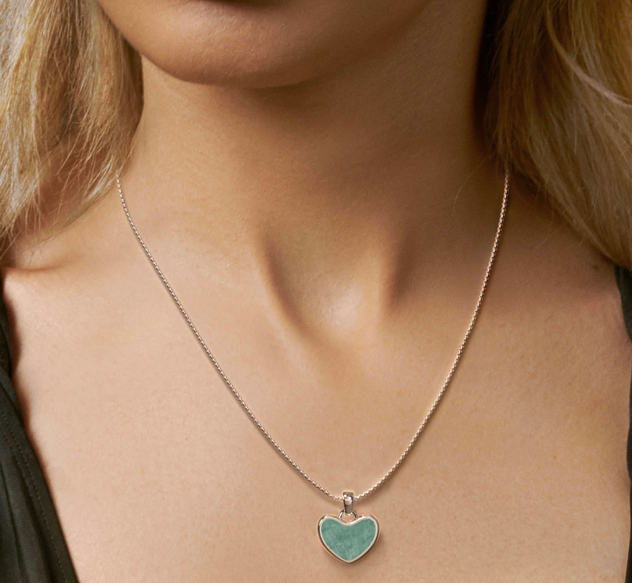 Serenity Green Heart Necklace
