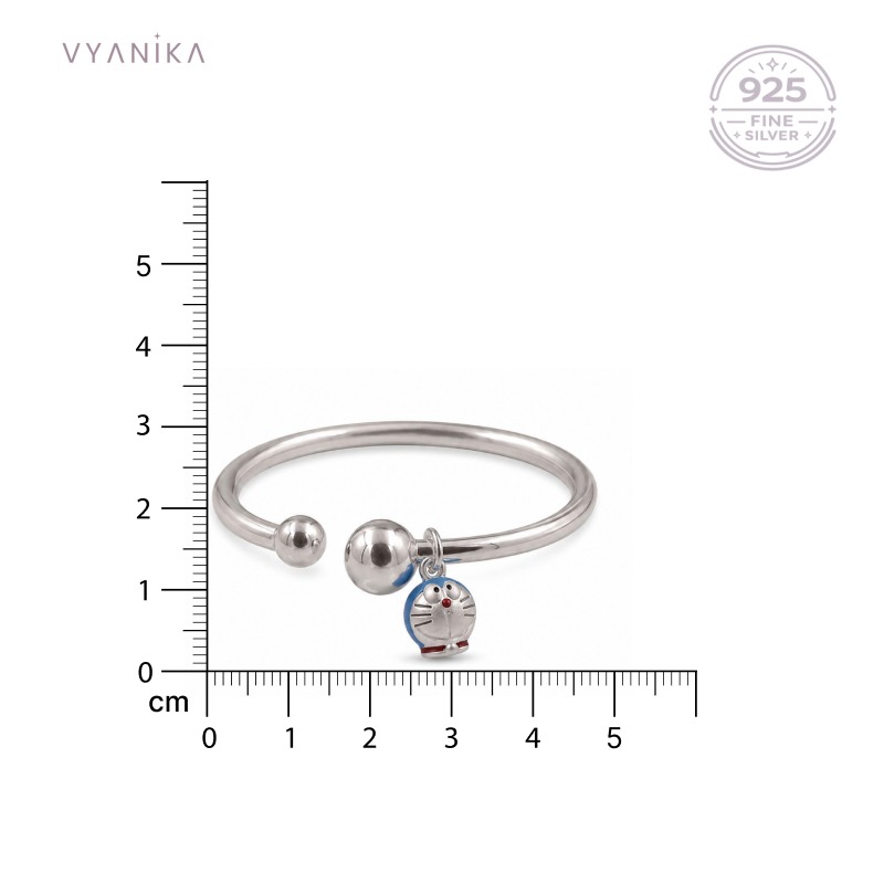 Vyanika Kids Silver Doraemon Adjustable Kada