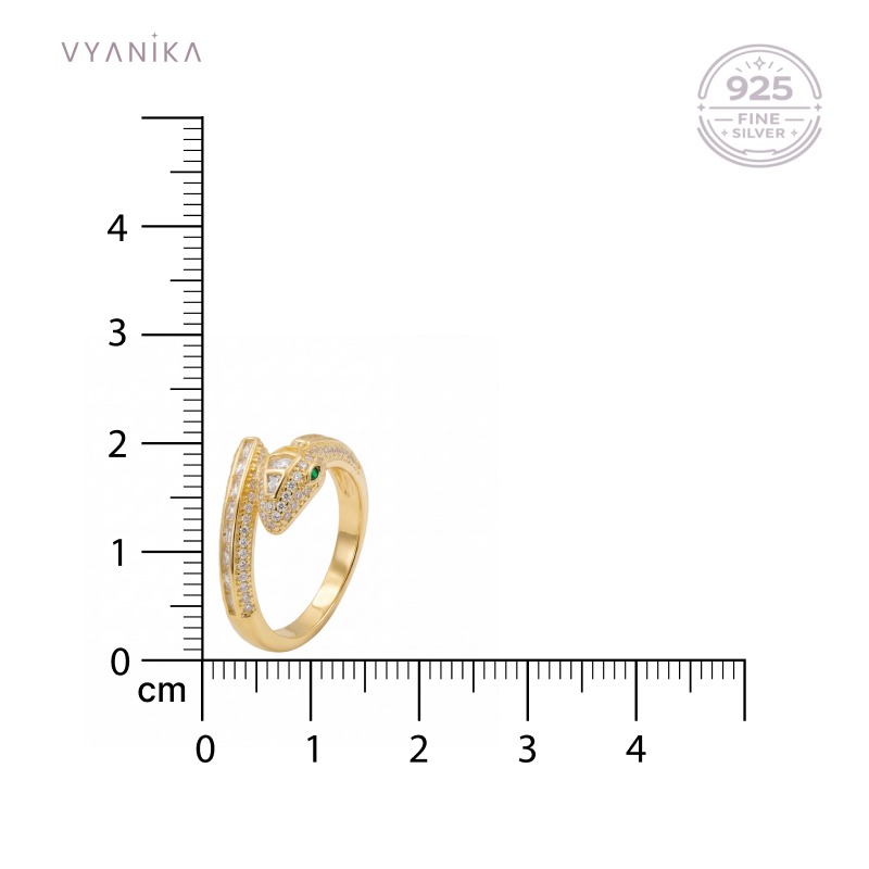Vyanika Serpent Luxe Wrap Ring