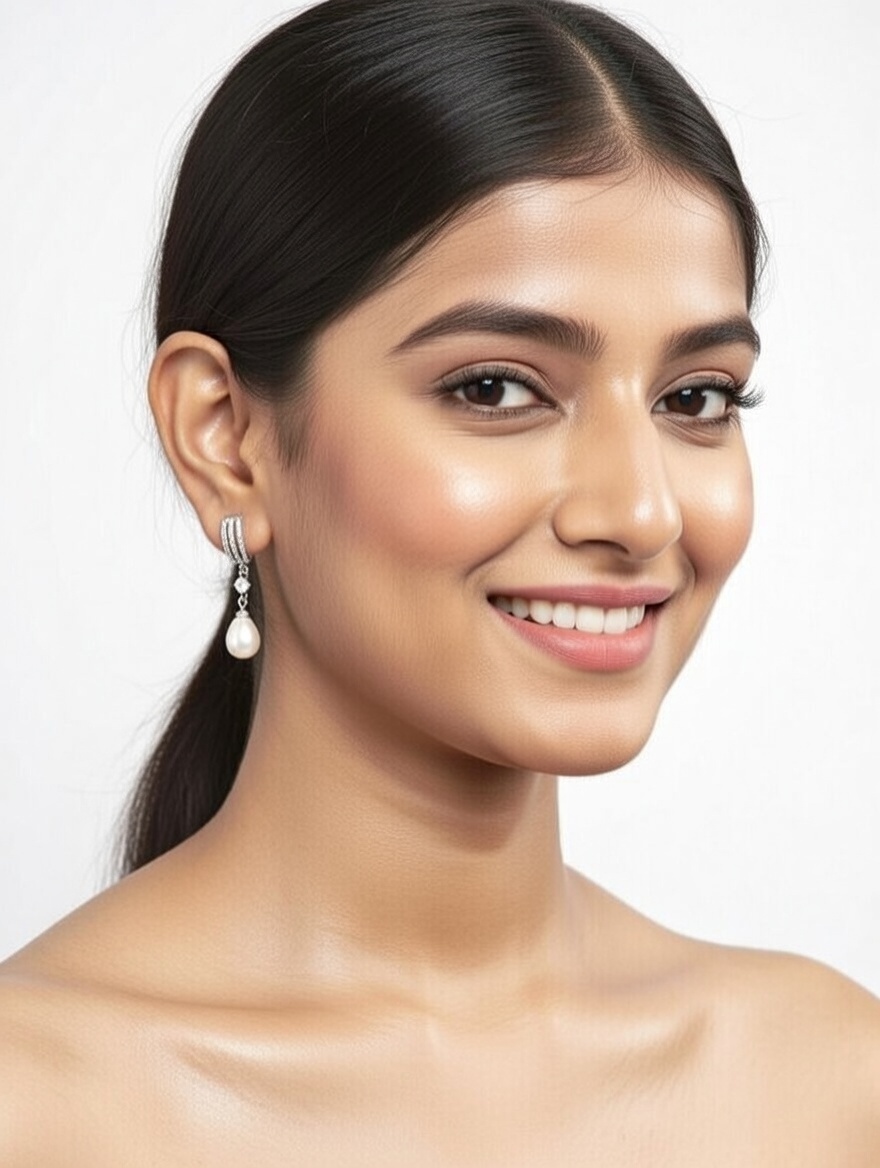 Pearl Brilliance Drop Earrings