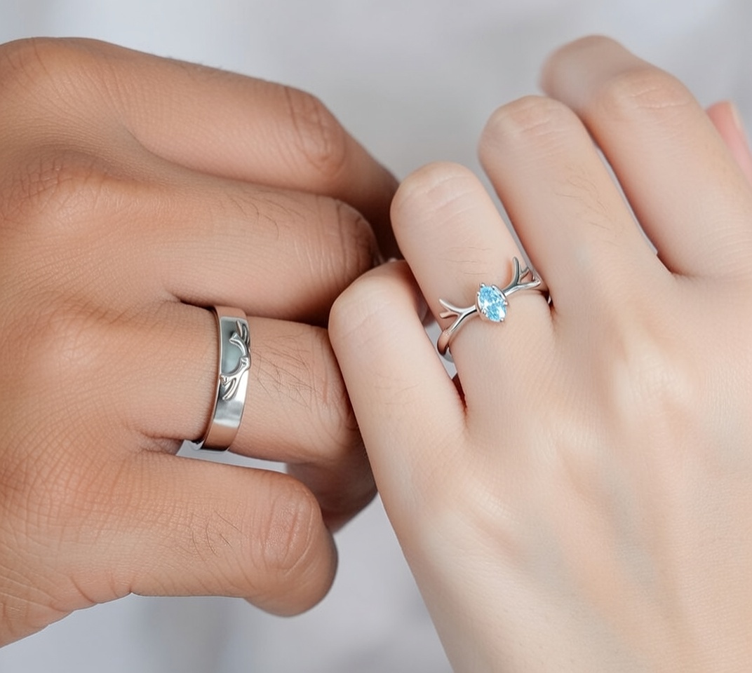 Arctic Love Couple Rings