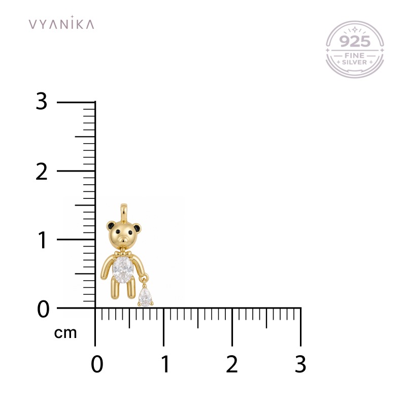 Vyanika Teddy Charm Pendant