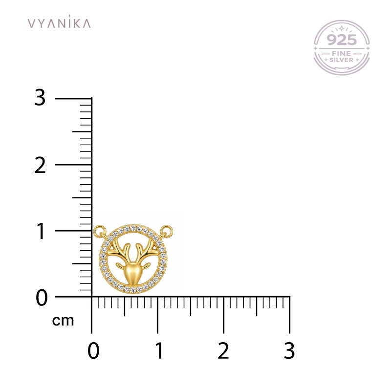 Vyanika Stag Charm Pendant