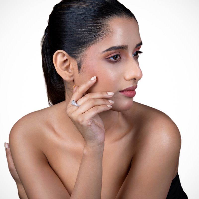Vyanika Panther Luxe Ring – Crystal Studded