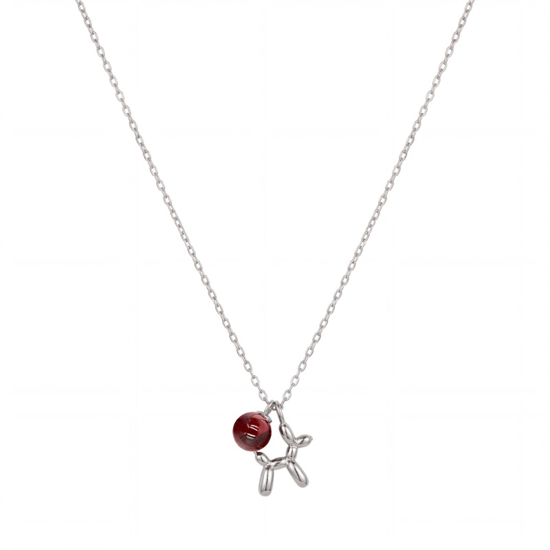 Vyanika Balloon Dog Charm Necklace