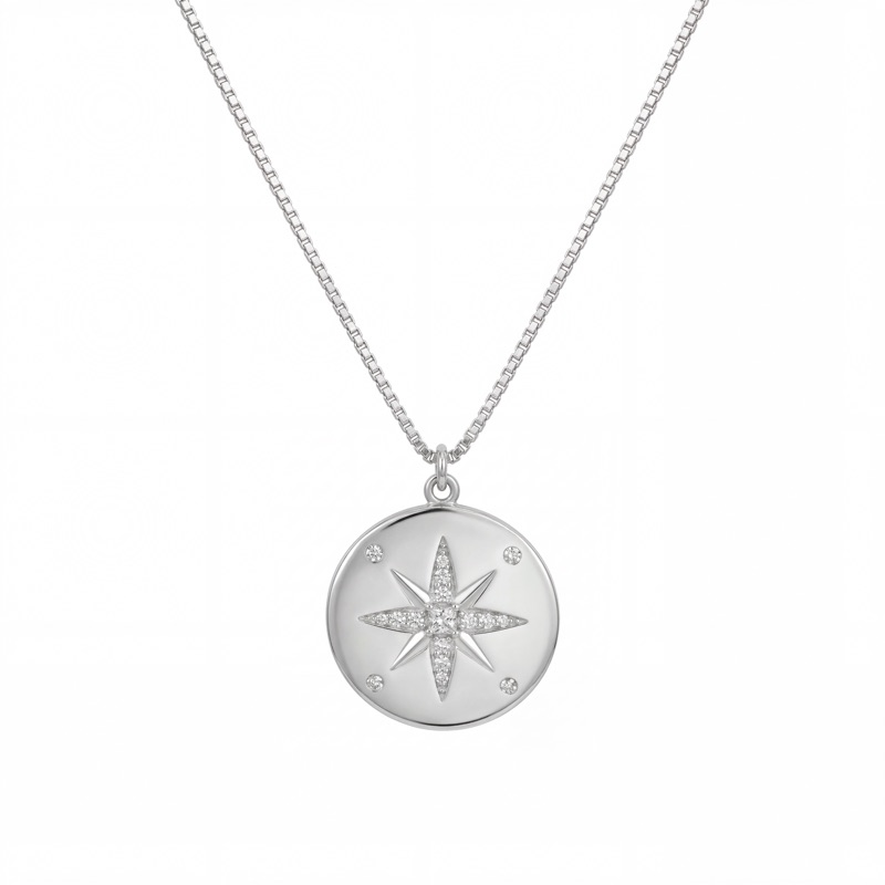 Vyanika Celestial Compass Pendant Necklace