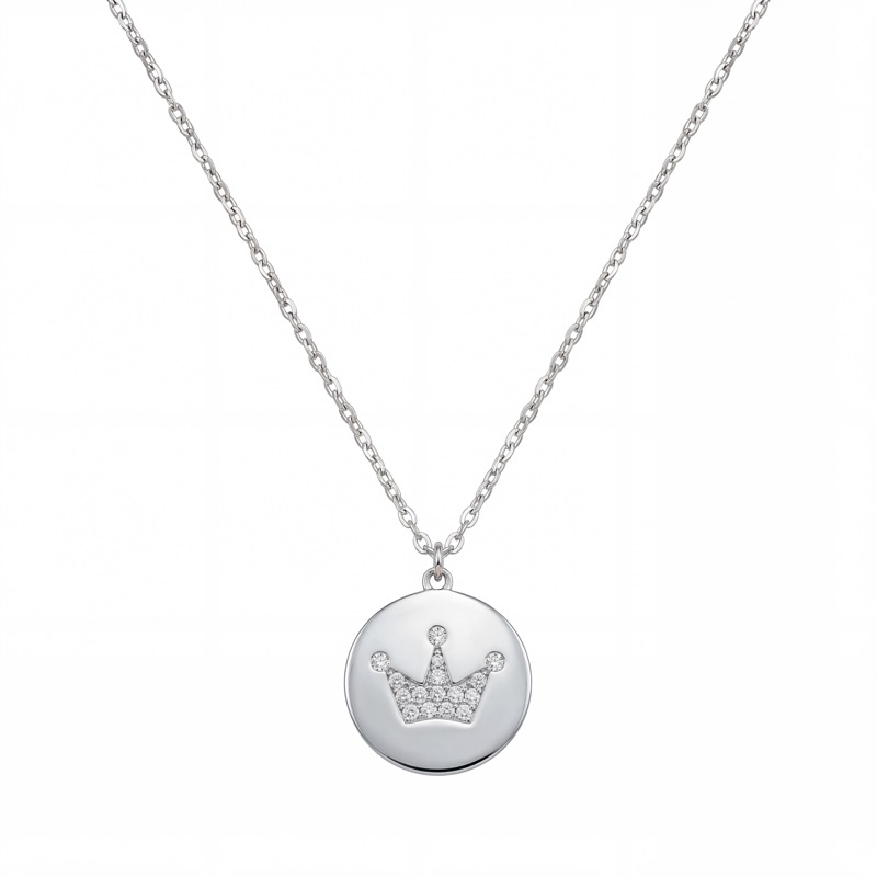 Vyanika Crown Charm Pendant Necklace