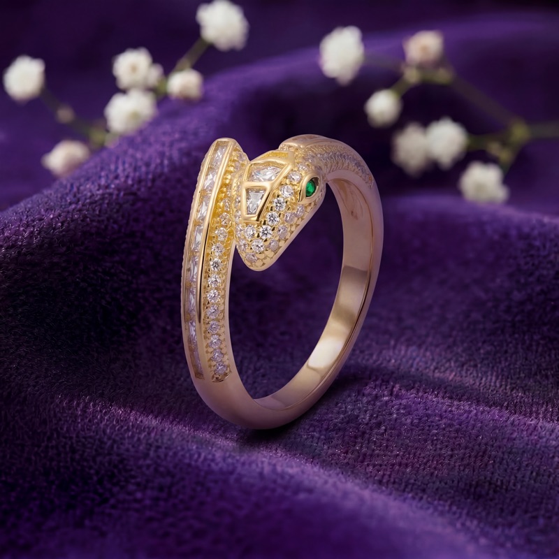Vyanika Serpent Luxe Wrap Ring