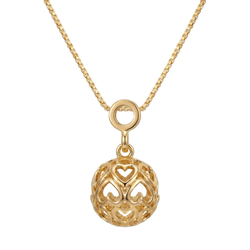 Vyanika Heart Bloom Gold-Plated Pendant Necklace