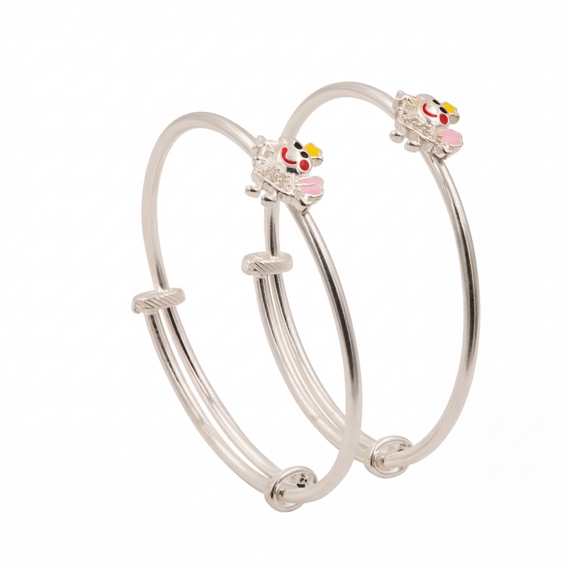 Vyanika Kids Silver Fairy Charm Bracelet