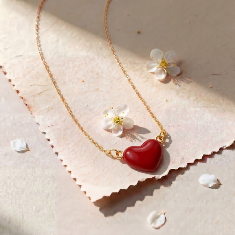 Vyanika Scarlet Heart Pendant