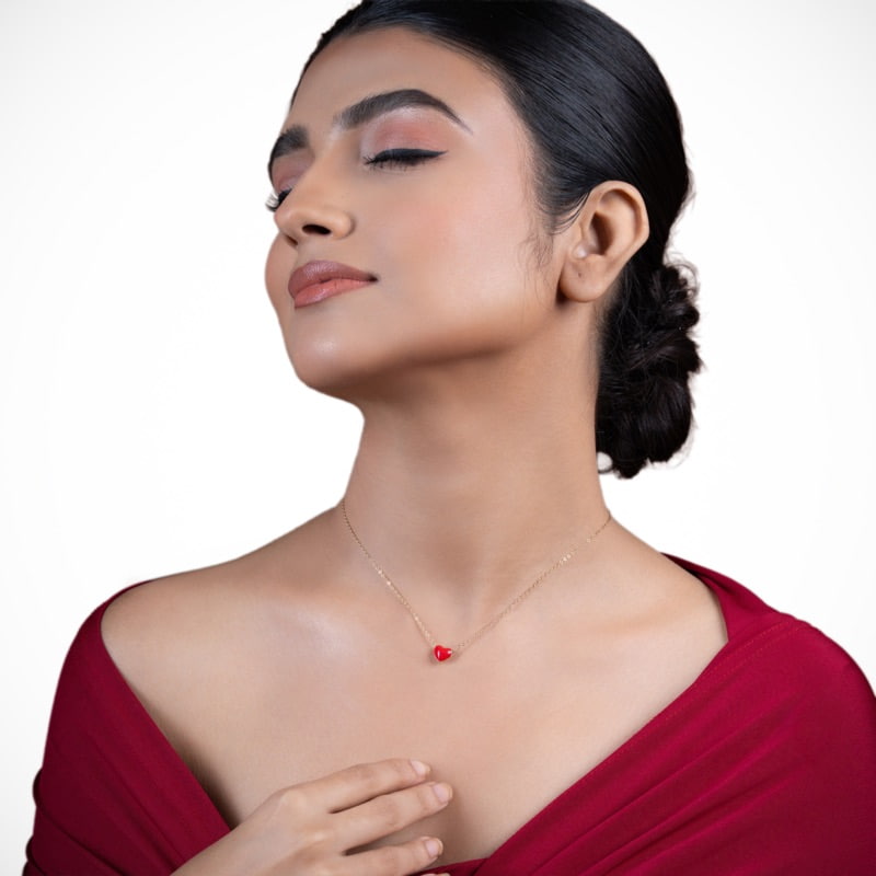 Vyanika Scarlet Heart Pendant