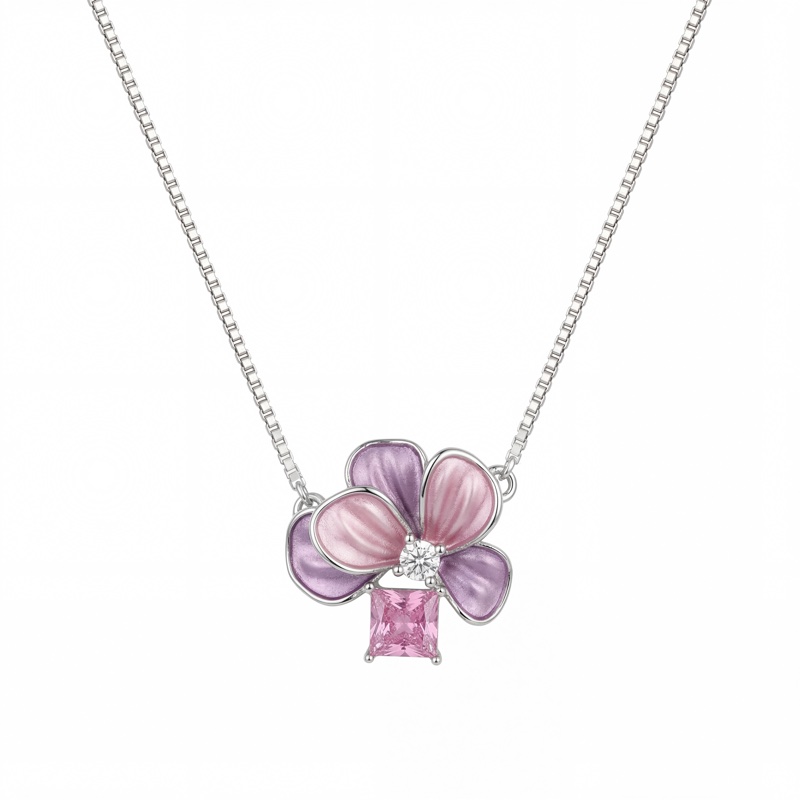 Vyanika Silver Blush Petal Bracelet