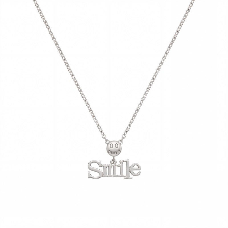 Vyanika Smile Charm Pendant Necklace