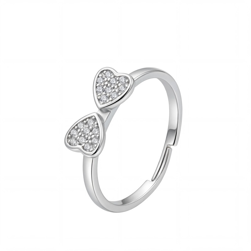 Vyanika Twin Heart Spark Ring