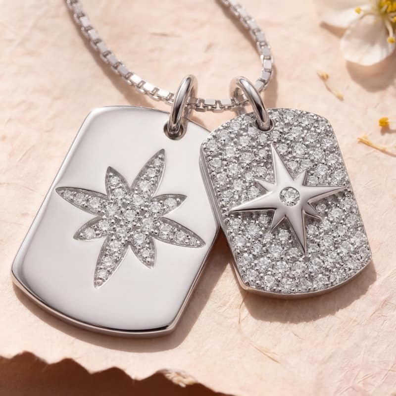 Vyanika Twin Star Charm Pendant